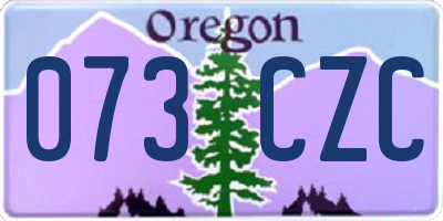 OR license plate 073CZC