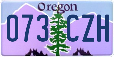 OR license plate 073CZH