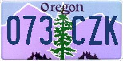 OR license plate 073CZK
