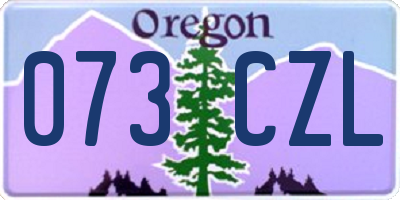 OR license plate 073CZL