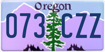 OR license plate 073CZZ