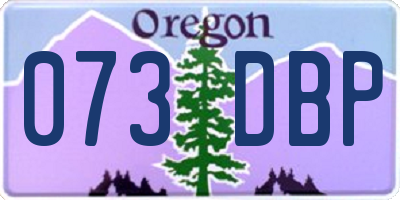 OR license plate 073DBP