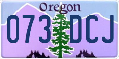 OR license plate 073DCJ