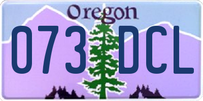 OR license plate 073DCL