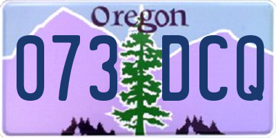 OR license plate 073DCQ