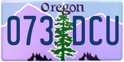 OR license plate 073DCU