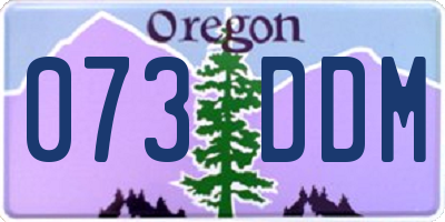 OR license plate 073DDM