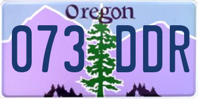 OR license plate 073DDR