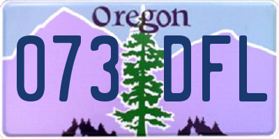 OR license plate 073DFL