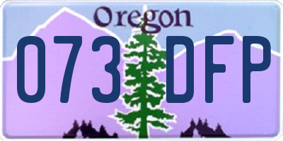 OR license plate 073DFP