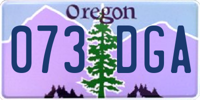 OR license plate 073DGA