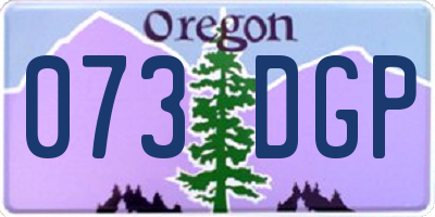 OR license plate 073DGP