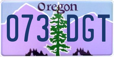 OR license plate 073DGT