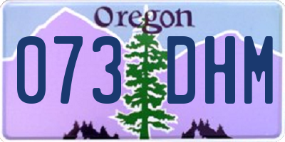 OR license plate 073DHM