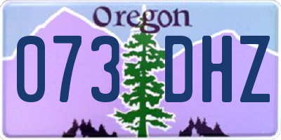 OR license plate 073DHZ