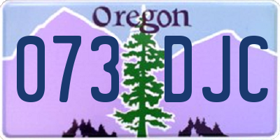 OR license plate 073DJC