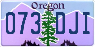 OR license plate 073DJI