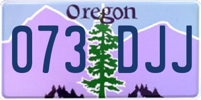 OR license plate 073DJJ