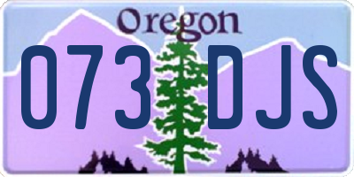 OR license plate 073DJS