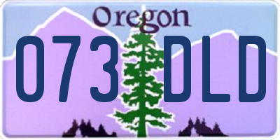 OR license plate 073DLD