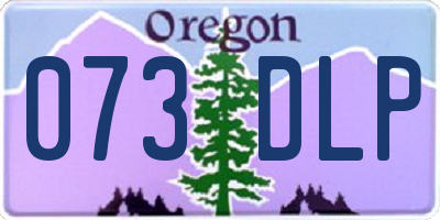 OR license plate 073DLP