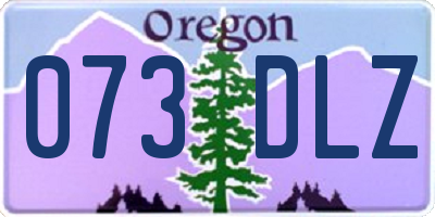 OR license plate 073DLZ