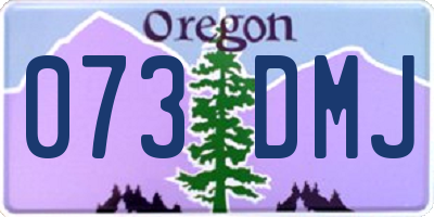 OR license plate 073DMJ