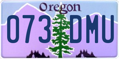 OR license plate 073DMU