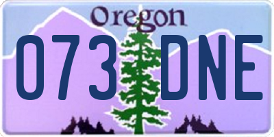 OR license plate 073DNE