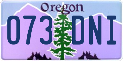 OR license plate 073DNI