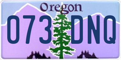OR license plate 073DNQ