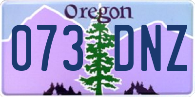 OR license plate 073DNZ