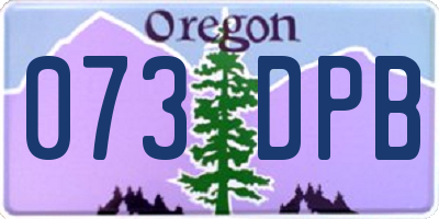 OR license plate 073DPB