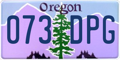 OR license plate 073DPG