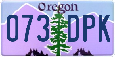 OR license plate 073DPK