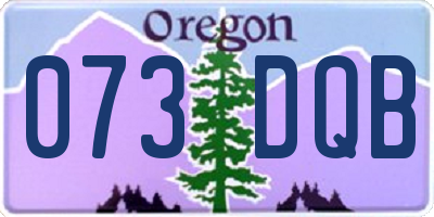 OR license plate 073DQB