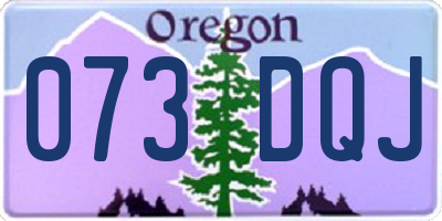 OR license plate 073DQJ