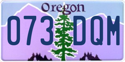 OR license plate 073DQM