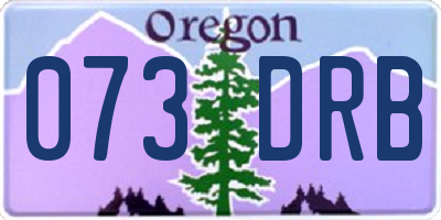 OR license plate 073DRB