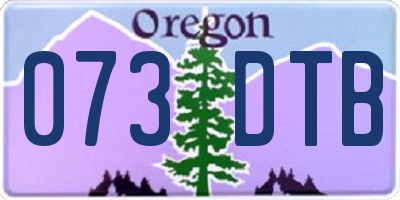 OR license plate 073DTB