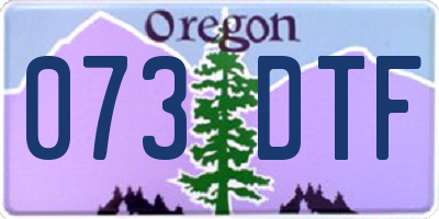 OR license plate 073DTF