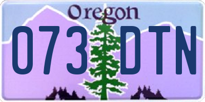 OR license plate 073DTN