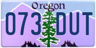 OR license plate 073DUT