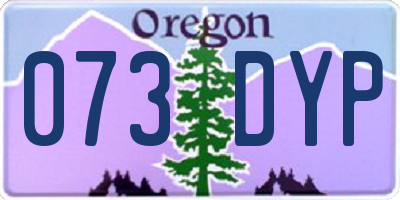 OR license plate 073DYP