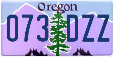 OR license plate 073DZZ