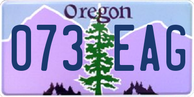 OR license plate 073EAG