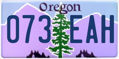 OR license plate 073EAH