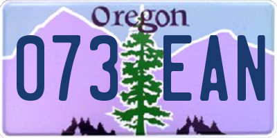 OR license plate 073EAN