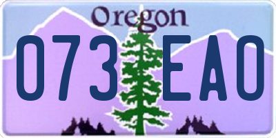 OR license plate 073EAO