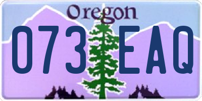 OR license plate 073EAQ
